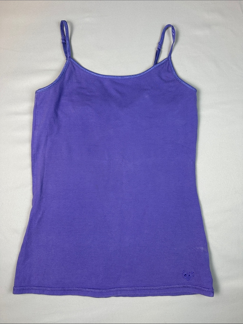 Justice Girls Tank Top Size 12 Large Purple Adjustable Strap Camisole